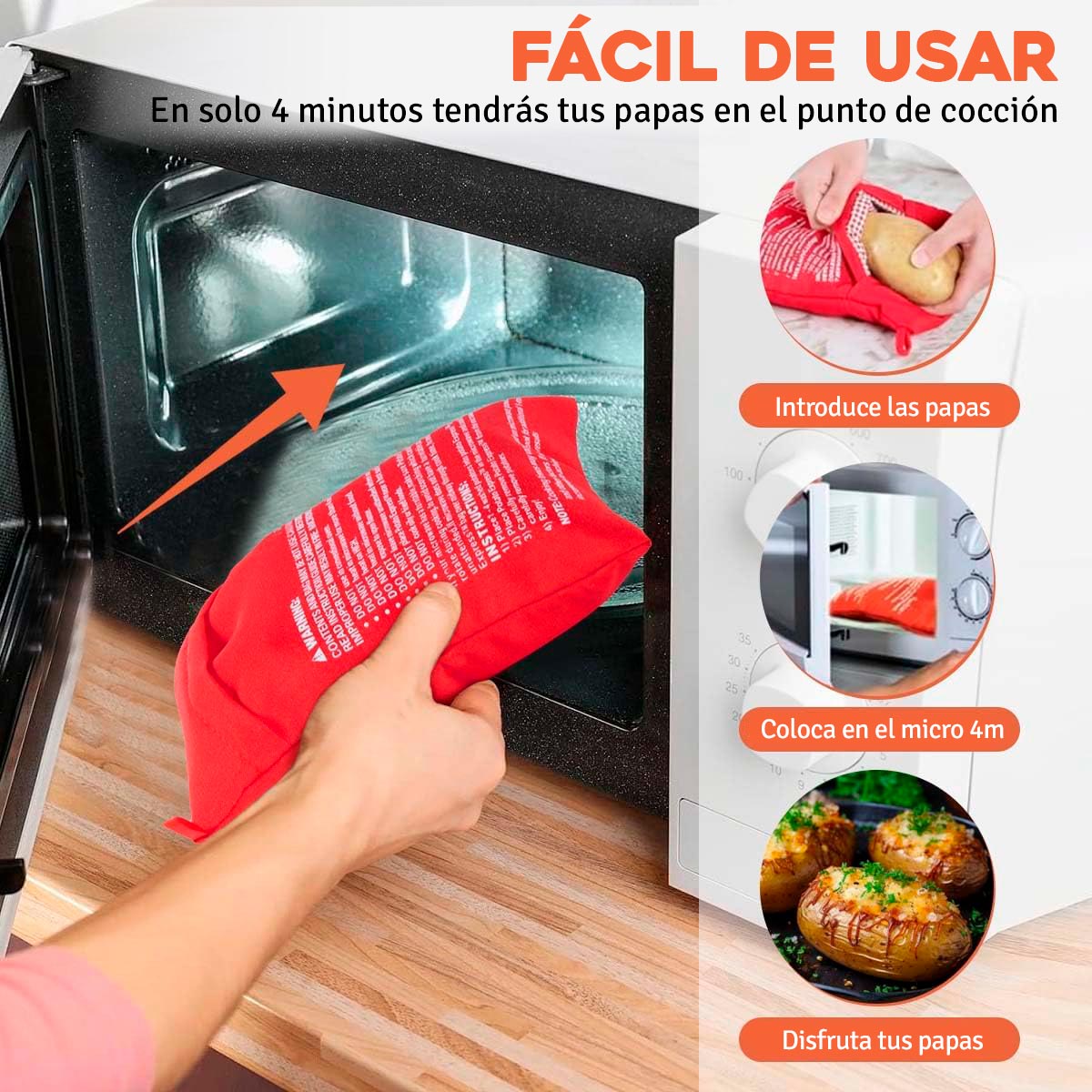 CocinaFácil Pouch: Bolsa Rápida para Microondas